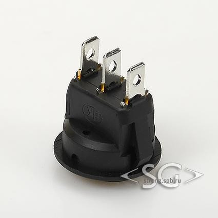 Переключатель KCD1-202/D A2K 6A 3pin BLACK Переключатель KCD1-202/D A2K 6A 3pin BLACK
