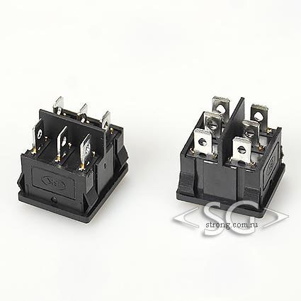 Переключатель KCD5-A (KCD5A203O41KK) (маркировка KCD2) 6A 6pin BLACK Переключатель KCD5-A (KCD5A203O41KK) (маркировка KCD2) 6A 6pin BLACK