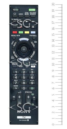 Пульт дистанционного управления для SONY RM-ED060 3D *149272011* /orig./ Пульт дистанционного управления для SONY RM-ED060 3D *149272011* /orig./