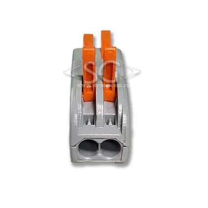 Соединитель клеммный PCT-222 (аналог WAGO 222-412D) 4 контакта Соединитель клеммный PCT-222 (аналог WAGO 222-412D) 4 контакта