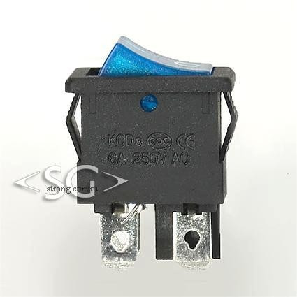 Переключатель KCD1-104B ( KCD1-104BN0111BKA) (маркировка KCD8) 6A 4pin BLUE light Переключатель KCD1-104B ( KCD1-104BN0111BKA) (маркировка KCD8) 6A 4pin BLUE light