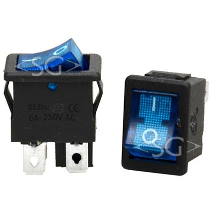 Переключатель KCD1-104B ( KCD1-104BN0111BKA) (маркировка KCD8) 6A 4pin BLUE light Переключатель KCD1-104B ( KCD1-104BN0111BKA) (маркировка KCD8) 6A 4pin BLUE light