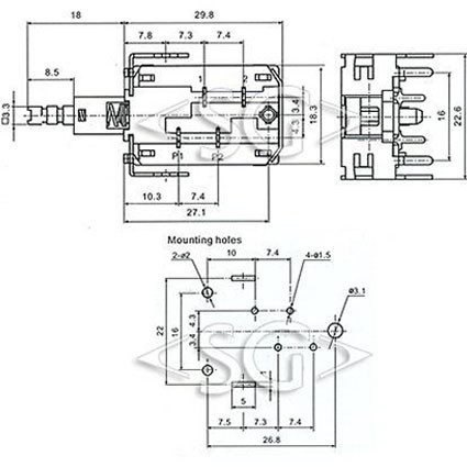 Выкл. сетевой KDC-A10-B1 Выкл. сетевой KDC-A10-B1