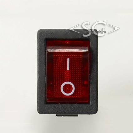 Переключатель KCD1-104B (KCD1-104BN0111RKA) 6A 4pin RED light Переключатель KCD1-104B (KCD1-104BN0111RKA) 6A 4pin RED light