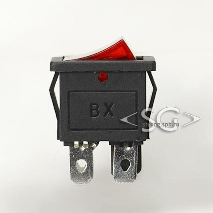 Переключатель KCD1-104B (KCD1-104BN0111RKA) 6A 4pin RED light Переключатель KCD1-104B (KCD1-104BN0111RKA) 6A 4pin RED light