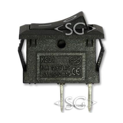 Переключатель KCD1-FP (KCD1-FP10111KKA, KCD1-101 2 pin) 6A 2pin BLACK Переключатель KCD1-FP (KCD1-FP10111KKA, KCD1-101 2 pin) 6A 2pin BLACK