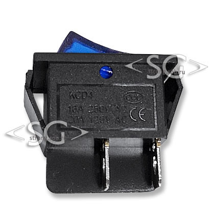 Переключатель KCD4-201 (KCD4-201N11CBKA) 16A 4pin BLUE light Переключатель KCD4-201 (KCD4-201N11CBKA) 16A 4pin BLUE light