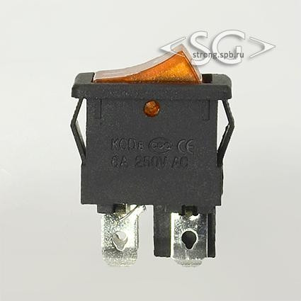 Переключатель KCD1-104B (KCD1-104BN0111YBA) (маркировка KCD8) 6A 4pin YELLOW light Переключатель KCD1-104B (KCD1-104BN0111YBA) (маркировка KCD8) 6A 4pin YELLOW light
