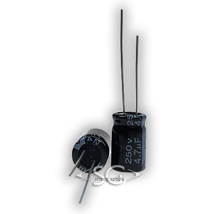 ECAP 4,7х250в ELZET 105*C 8*12 ECAP 4,7х250в ELZET 105*C 8*12