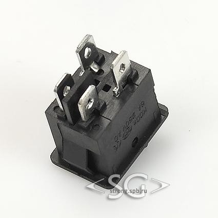 Переключатель KCD1-104B (KCD1-104BO0111KKA) (маркировка KCD6) 6A 4pin BLACK Переключатель KCD1-104B (KCD1-104BO0111KKA) (маркировка KCD6) 6A 4pin BLACK