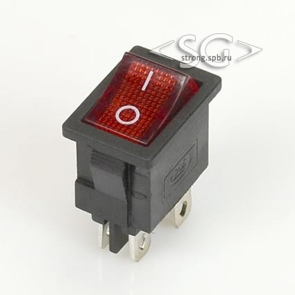 Переключатель KCD1-104B (KCD1-104BO0111RKA матовый, без подсветки) 6A 4pin RED Переключатель KCD1-104B (KCD1-104BO0111RKA матовый, без подсветки) 6A 4pin RED