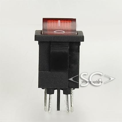 Переключатель KCD1-104B (KCD1-104BO0111RKA матовый, без подсветки) 6A 4pin RED Переключатель KCD1-104B (KCD1-104BO0111RKA матовый, без подсветки) 6A 4pin RED