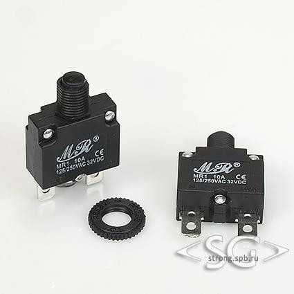 Автоматический предохранитель MR1-10A-I (KBF1-01-10A 250V, выводы прямые) Автоматический предохранитель MR1-10A-I (KBF1-01-10A 250V, выводы прямые)