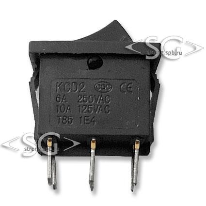 Переключатель KCD1-20331KK 6A 6pin BLACK Переключатель KCD1-20331KK 6A 6pin BLACK