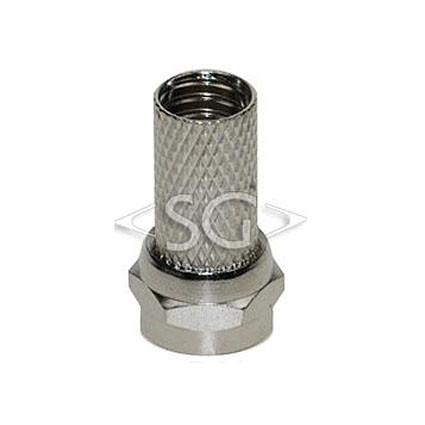 F-коннектор RG6U (6,7*5mm L-20 ) никель F-коннектор RG6U (6,7*5mm L-20 ) никель