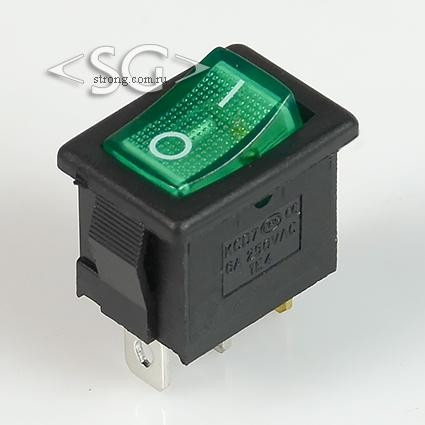 Переключатель KCD1-B2 (KCD1-B2101N11GK) (маркировка KCD7) 6A 3pin GREEN light Переключатель KCD1-B2 (KCD1-B2101N11GK) (маркировка KCD7) 6A 3pin GREEN light