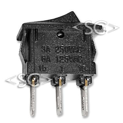 Переключатель KCD11-A (KCD11A10211KK) 3A 3pin BLACK Переключатель KCD11-A (KCD11A10211KK) 3A 3pin BLACK