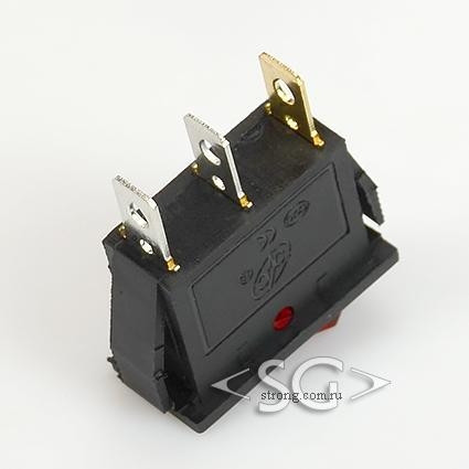 Переключатель KCD3-1 (KCD3-101C11CRK) 12V (маркировка KCD2) 16A 3pin RED light Переключатель KCD3-1 (KCD3-101C11CRK) 12V (маркировка KCD2) 16A 3pin RED light