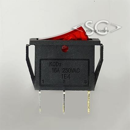 Переключатель KCD3-1 (KCD3-101D11CRK) 24V (маркировка KCD2) 16A 3pin RED light Переключатель KCD3-1 (KCD3-101D11CRK) 24V (маркировка KCD2) 16A 3pin RED light