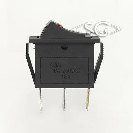 Переключатель KCD3-1 (KCD3-101L81DRK) (маркировка KCD2) 16A 3pin BLACK light Переключатель KCD3-1 (KCD3-101L81DRK) (маркировка KCD2) 16A 3pin BLACK light