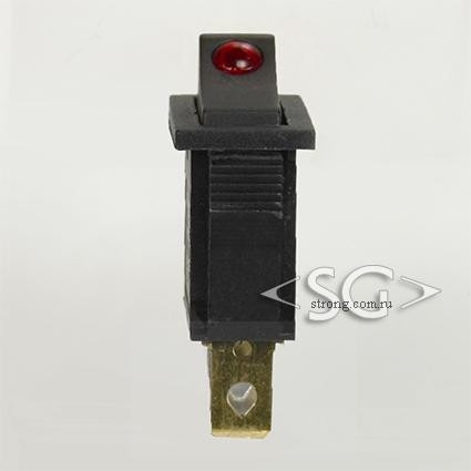 Переключатель KCD3-1 (KCD3-101L81DRK) (маркировка KCD2) 16A 3pin BLACK light Переключатель KCD3-1 (KCD3-101L81DRK) (маркировка KCD2) 16A 3pin BLACK light