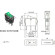 Переключатель KCD3-1 (KCD3-101N11CGK) 16A 3pin GREEN light Переключатель KCD3-1 (KCD3-101N11CGK) 16A 3pin GREEN light