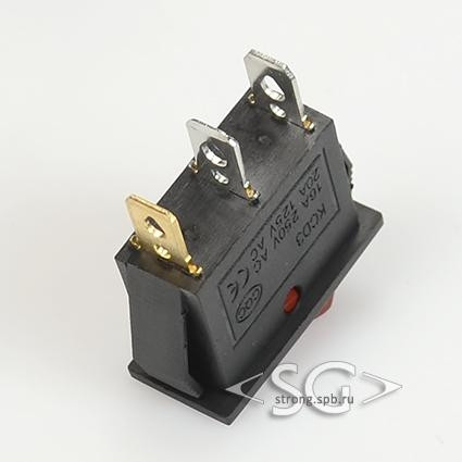 Переключатель KCD3-1 (KCD3-101N11CRK) 16A 3pin RED light Переключатель KCD3-1 (KCD3-101N11CRK) 16A 3pin RED light
