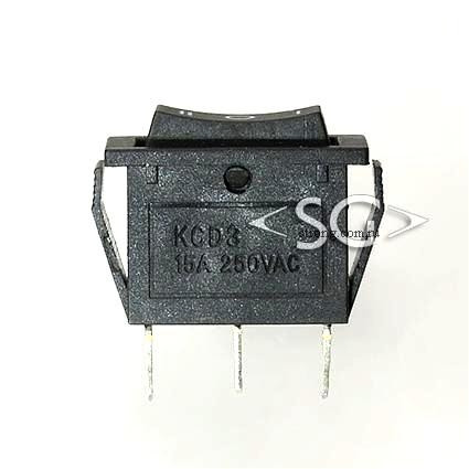 Переключатель KCD3-1 (KCD3-103O71CKK) 16A 3pin BLACK Переключатель KCD3-1 (KCD3-103O71CKK) 16A 3pin BLACK