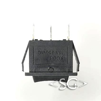 Переключатель KCD3-1 (KCD3-103O71CKK) 16A 3pin BLACK Переключатель KCD3-1 (KCD3-103O71CKK) 16A 3pin BLACK