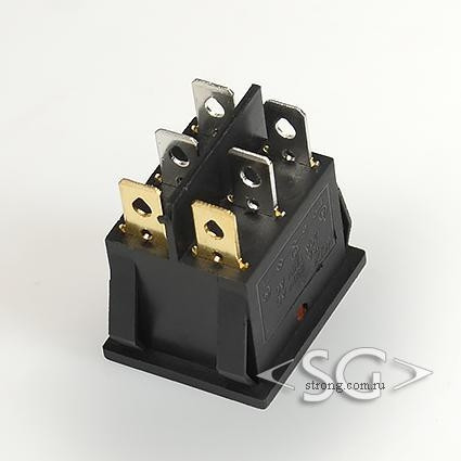 Переключатель KCD3-2 (KCD3-201N11CYK) (маркировка KCD6) 16A 6pin YELLOW light Переключатель KCD3-2 (KCD3-201N11CYK) (маркировка KCD6) 16A 6pin YELLOW light