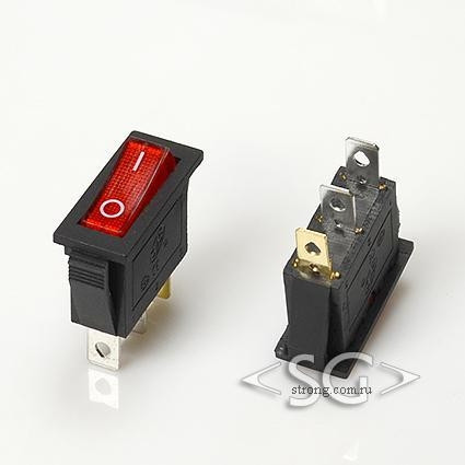 Переключатель KCD3-A1 (KCD3-A1101N11CRK) (маркировка KCD2) 16A 3pin RED light Переключатель KCD3-A1 (KCD3-A1101N11CRK) (маркировка KCD2) 16A 3pin RED light