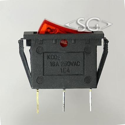 Переключатель KCD3-A1 (KCD3-A1101N11CRK) (маркировка KCD2) 16A 3pin RED light Переключатель KCD3-A1 (KCD3-A1101N11CRK) (маркировка KCD2) 16A 3pin RED light