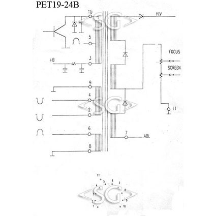 Трансформатор PET19-24B Трансформатор PET19-24B
