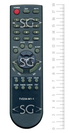 Пульт дистанционного управления для VR TVD34-M1-1 (CT-21VUAS-G) Пульт дистанционного управления для VR TVD34-M1-1 (CT-21VUAS-G)